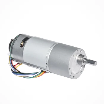 DC motoreductor cu Sala Encoder 12V 24V 10~900rpm Viteza Opțional Dia 37mm Arborelui de Ieșire 6mm pentru DIY Motor Robot