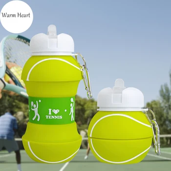 550ML Drinkware Sticle de Apa cazane de Pliere Cupa de Tenis de Paie Eco-friendly Plastic Portabil Pentru Sport Acasă Consumabile Bucatarie