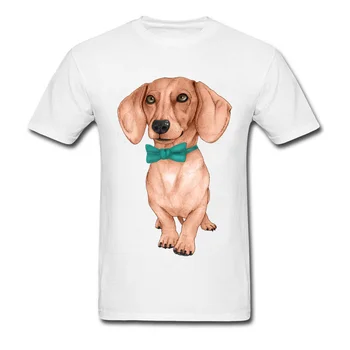 Îmi Place Câinele Meu Animal De Companie Tricouri Barbati Teckel Wiener Dog Desen Imagine Tricou Pentru Om Frumos Drăguț Teckeli Din România Bumbac Tees