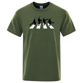 2020 Vara Bumbac Barbati Tricou Monty Python Ministerul Silly Walks Tricou Imprimat tricou Barbati Maneca Scurta Bluze Casual Tee