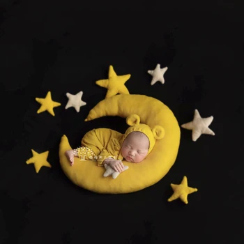 Noul copil creativ prop stele și luna pentru nou-fotografie recuzită dându-se luna și stelele studio pentru a trage accesorii foto elemente de recuzită