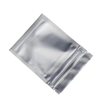 7.5*10 cm Mat Clar Fața de Blocare Zip Mylar de Plastic Sac de Pachet de 100 de Bucăți/lot cu posibilitate de Reînchidere Negru Mat Folie de Aluminiu Sac de Ambalare