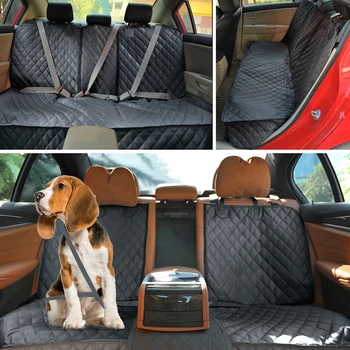 Câine De Câine De Transport Auto Seat Cover Impermeabil Masina Din Spate Mat Călătorie Pentru Animale De Companie Pisica Câini Perna Protector Cu Mijlocul Scaunului Cotiera