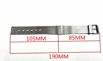 1BUC Milanese Watchband 12 mm 14 mm 16 mm 18 mm 20 mm din Otel Inoxidabil Curea de Ceas grosime 0,4 mm