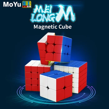 Cele mai noi 2020 Moyu CUBAJ CLASĂ Meilong 3 M Magnetica Magic Cube 3x3x3 Magico Cubo Puzzle Jucării pentru Copii