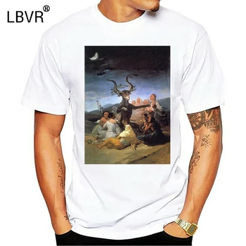 Goya Tricou Sabat - Goya T-Shirt 4xl Tipărite Tricou de Vara Bumbac Distractiv Maneca Scurta Tricou Barbat