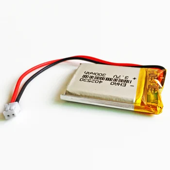 3.7 V 300mAh baterie Litiu Polimer LiPo Baterie Reîncărcabilă Cu JST 1,5 mm 2 Pini Mufa Pentru Mp3, Camera GPS Bluetooth 402530