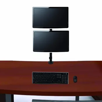 Suptek Dual LCD Monitor LED Stand Birou Soclului Grele Stivuite, Deține Verticale 2 Ecrane de până MD6802