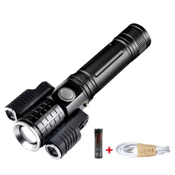 T6 LED Lanterna Portabil Zoom Bar Lanterna Super-Luminos 4 Moduri Reglabile rezistent la apa Lanterne pentru Sporturi în aer liber