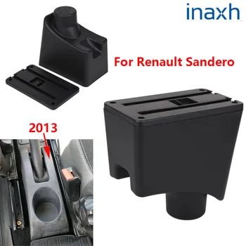 Pentru Cotiera Renault Sandero 2013 Retrofit piese Auto dedicat Cotiera cutie Centru cutie de Depozitare accesorii auto Interior 3USB