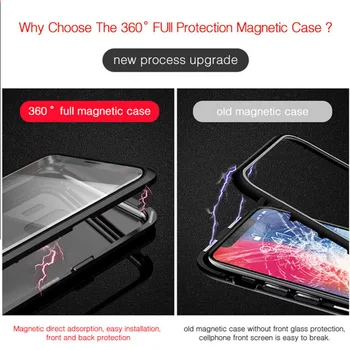 Metal Magnetic Caz Pentru Huawei P30 Pro Caz P20 Lite Flip Sticlă Coque Pentru Huawei Mate 30 20 Pro Lite X 5G P Inteligente Z Acoperi Caz