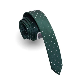 KAMBERFT Design Manual de 4cm Subțire Punct Solid Cravată Roșie, Verde Moda Barbati Țesute Cravata Skinny Pentru Nunta Petrecere Casual