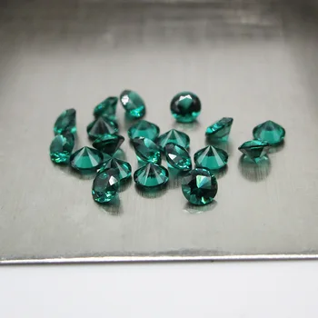5A Calitate de 1,0~1,5 mm Tăiat Rotund de culoare Verde Închis Nano Piatră De Ceară Stabilirea 500pcs/lot Emeral Verde Nano Sintetice Pietre prețioase Pentru Bijuterii