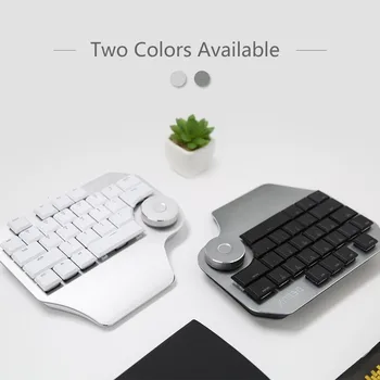 Delux T11 Bluetooth Tastatură Ergonomică Designer Singură Mână Tastatură Cu Taste Personalizabile Mini Tastatura Pentru Laptop PC cu Windows