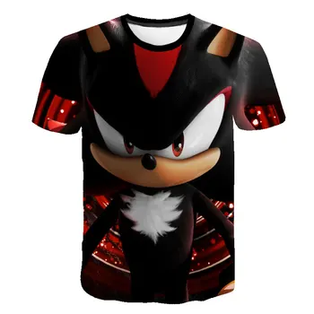 2020 Drăguț Sonic Tricou Copii Haine de Vara cu Maneci Scurte Sonic Ariciul tricou Baieti Streetwear Teen Topuri Imbracaminte Copii
