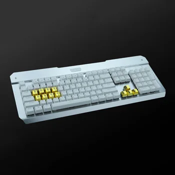 Cele mai noi ESLOTH 12 taste PBT metalic prin Galvanizare keycap Personalitate pentru Joc LOL Tastaturi Mecanice PBT Placare cu Metal Keycap