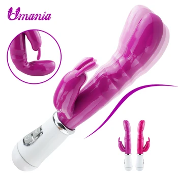 12 Viteze G Spot vibrator Rabbit stimulator clitoridian Erotice Vibrator vibrator Dublu motoare Vagin masaj Adult jucarii sexuale pentru femei