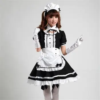 Franceză fetita halloween adult anime japonez plus dimensiune servitoare de cosplay, costume de curatenie, accesorii rochie costum lolita uniformă