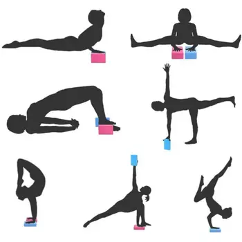 2 buc Bloc de Yoga de Înaltă Densitate Spumă EVA Bloc pentru Yoga, Pilates, Meditație Sală de Fitness Acasa Exercitii Accesorii Dropshipping