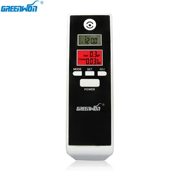 GREENWON Alcool Tester Timer Analizor de Dublu Ecran LCD Alcooltest tester alcool respirație, breathalyzer de alcool din respiratie metru