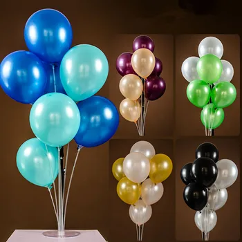 1set Clar Bază Stâlp de Masă plutitoare Sta Balon de Nunta de decorare Petrecere Baloane Latex, Folie Balon Coloana de Bază