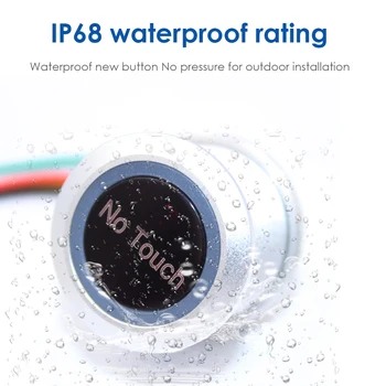 IP68 rezistent la apa Nu Atinge butonul de Ieșire din Oțel Inoxidabil 304 No Touch Senzor Infraroșu Buton de Ieșire Comutator sistem de control acces