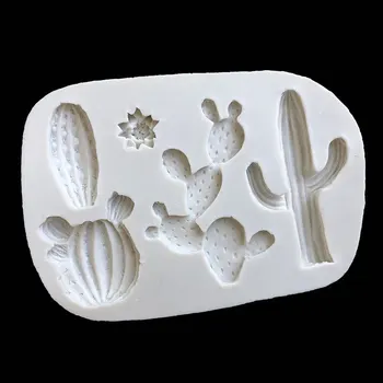 DIY Cactus Mingea Planta de Ghiveci Mucegai Silicon Handmade Moale Ceramică Bijuterii Fondant Decorare Tort Mucegai