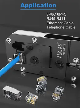 AUCAS mașină de sertizat Rj45 Lan Tester Cablu Tracker Mikrotik Instrumente de Sertizare Echipamente de Rețea Krimptang Noyafa Naruto RJ11 Cabluri