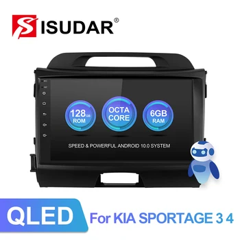 ISUDAR V72 QLED Android 10 Radio Auto Pentru KIA Sportage 2010 2011 2012 anii 2013-2016 GPS Auto Multimedia RAM 6 GB Net 4G Camera nu 2din