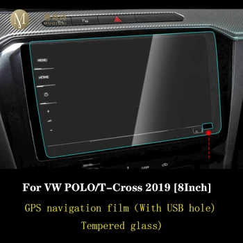 Pentru Volkswagen Polo T-Cross 2019 navigare GPS film LCD cu ecran de sticla folie protectoare Refit Anti-zero film de 8 inch