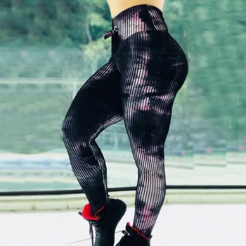 2019 Femei de Imprimare Jambiere Pus Hip Elastic Talie Mare Legging Transparente de Fitness jambiere Transparente Respirabil Pantaloni