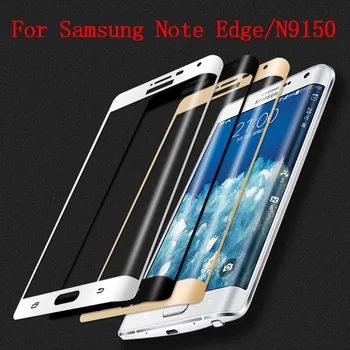 Acoperire completă Curbat din Sticla Temperata Pentru Samsung Galaxy Note Edge Protector de Ecran de film protector Pentru N9150 sticlă