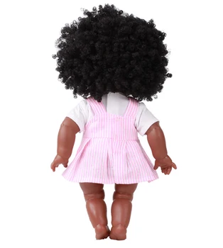 35CM Fată din Africa Neagră Papusa Handmade Silicon Vinil Adorabil Realiste Copilul Renăscut Baby Doll Jucarii Copii Cadouri