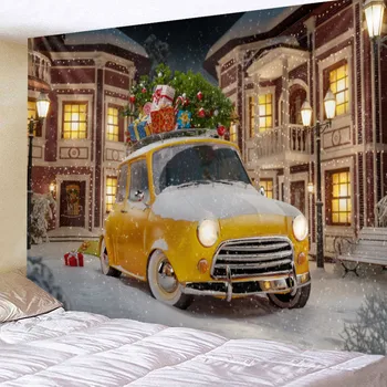 Crăciun Tapiserie De Pe Perete Tapiserii De Perete Pentru Home Deco Camera De Zi Dormitor Arta De Perete De Mari Dimensiuni Cădere Liberă