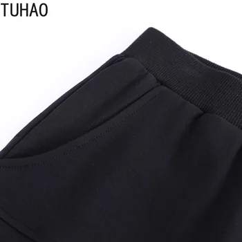 TUHAO Pantaloni Casual, 4XL 6XL 8XL 10XL Plus Dimensiunea Femei Creion Pantaloni Casual, de Mari Dimensiuni Femei Pantaloni Pantaloni pentru Femeie Negru WM17