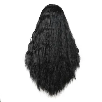 Halloween femei Printesa Moana peruca cosplay mult afro pervers cret de val negru peruci Moana Waialiki Peruca Cosplay, Costume