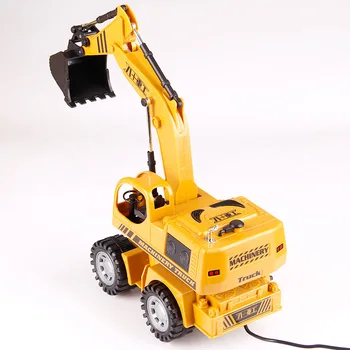 1:24 RC Excavator jucărie RC Inginerie Auto din Aliaj de plastic Excavator RTR Pentru copii cadou de Crăciun de la Distanță de Control de Inginerie Vehicul