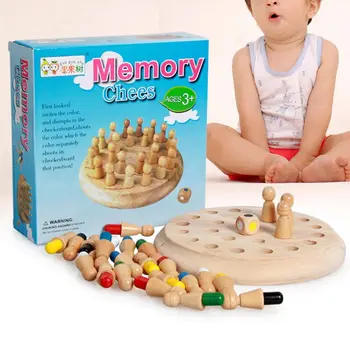 Lemn Meci De Memorie Stick De Șah Pentru Copii Copii Puzzle Educativ Culoare Cognitive Capacitatea De Formare Creier Jucării Joc Distractiv Bloc Boar