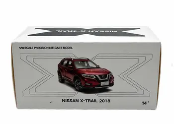 1:18 Model de turnat sub presiune pentru Nissan X-trail Rogue 2018 SUV Alb Aliaj Masina de Jucarie Miniatura de Colectie Cadouri de Vânzare Fierbinte Xtrail X Trail