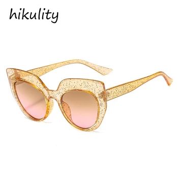 Vintage rotund ochi de pisica ochelari de soare pentru femei 2020 noua moda cadru clar nit retro ochelari de soare femei ochelari de cal nuante brand de lux