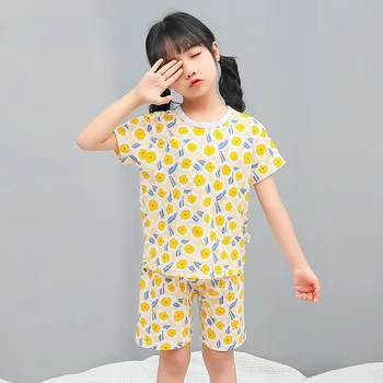 Copii Baieti Pijamale Copii Fete din Bumbac Seturi de Vară pentru Copii Homewear Pijamale pentru Băiatul cu Pijamale Copii, Pijamale 2-11Y Adolescenti haine