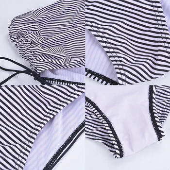 MJARTORIA Femei Retro cu Talie Înaltă Bikini Bottom florale Imprimate slip de baie pentru Femei Ruched Side Tie Inot Indispensabili Beachwear