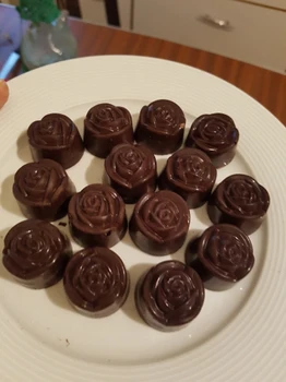 New Sosire Clar Greu de Ciocolata Filtru de Policarbonat PC DIY 21 de Diamante Bomboane Mucegai, Mucegai de inima a crescut cadou de Ziua Îndrăgostiților
