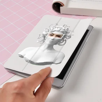 Amuzant Pictura Arta Tableta Caz Pentru iPad Air 9.7 2019 fundas PU Ultra Slim PU Plastic trezire Smart Cover Caz pentru iPad mini 5 4 3