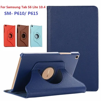 Nouă Rotație de 360 Coque pentru Samsung Galaxy Tab S6 Lite 10.4 SM-P610 P615 Caz Magnetic Smart PU Stand pentru Samsung P610 P615 Acoperi