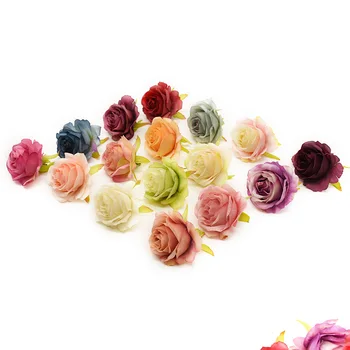 100 de Bucăți flori Artificiale Fata frizură floare Încheietura mâinii Acasă decorare accesorii de Nunta Diy album Nou decorarea casei