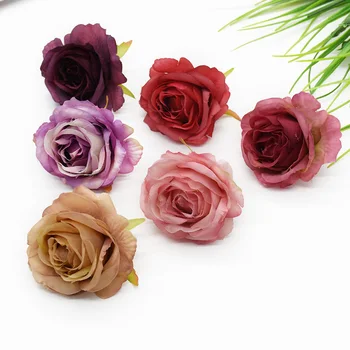 100 de Bucăți flori Artificiale Fata frizură floare Încheietura mâinii Acasă decorare accesorii de Nunta Diy album Nou decorarea casei