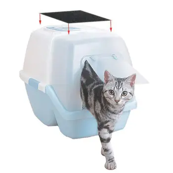 4/6Pcs Portabil Pisica Cutie Filtru de Carbon activ Pad Deodorant Aprovizionare pentru animale de Companie