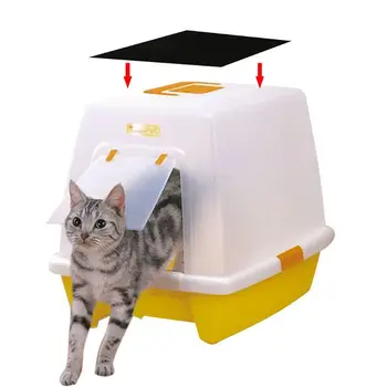 4/6Pcs Portabil Pisica Cutie Filtru de Carbon activ Pad Deodorant Aprovizionare pentru animale de Companie