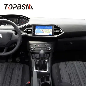 TOPBSNA Masina DVD Player Android 10 Pentru Peugeot 308/308s de Navigare GPS multimedia Player 1 Din Radio Auto Stereo unitatii RDS Auto